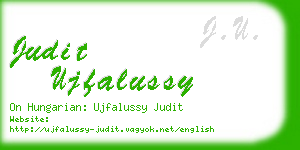 judit ujfalussy business card